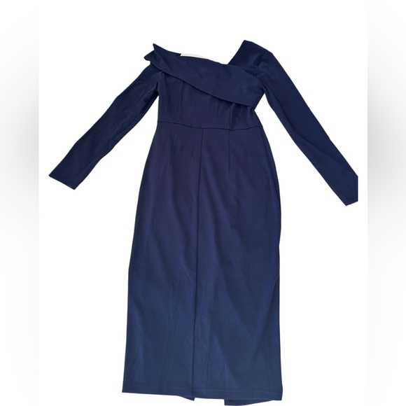 Grace Karin One-Shoulder Navy Dress - Picture 3 of 6
